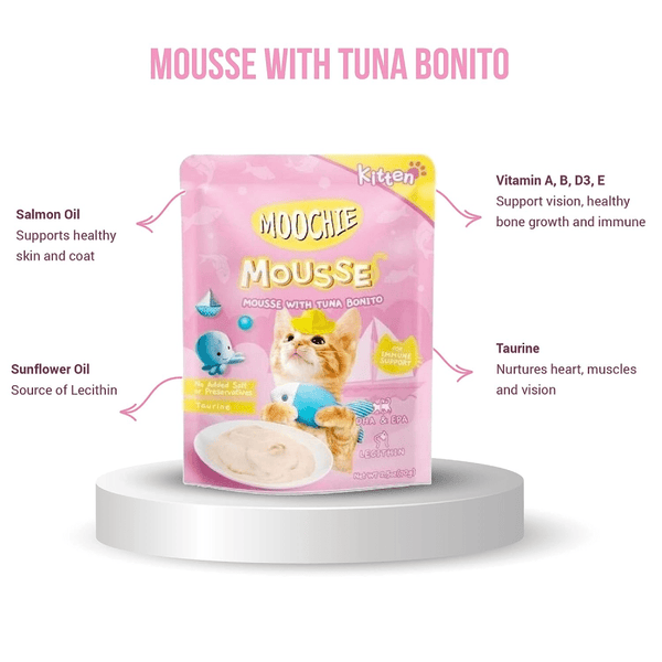Moochie Mousse with Tuna Bonito Cat Treats