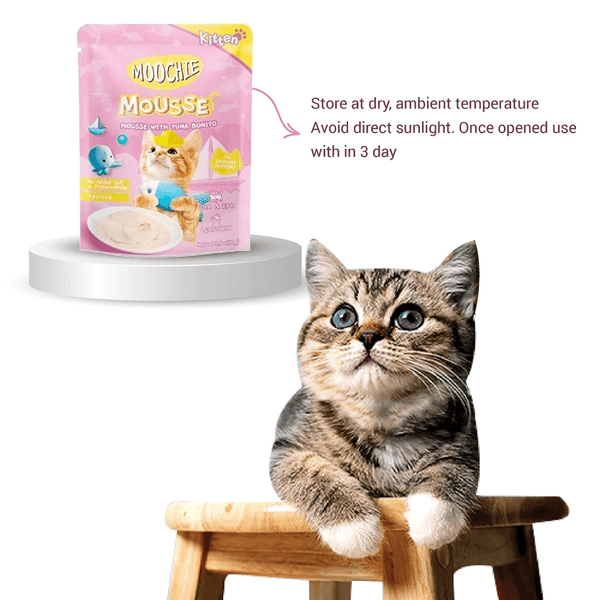 Moochie Mousse with Tuna Bonito Cat Treats