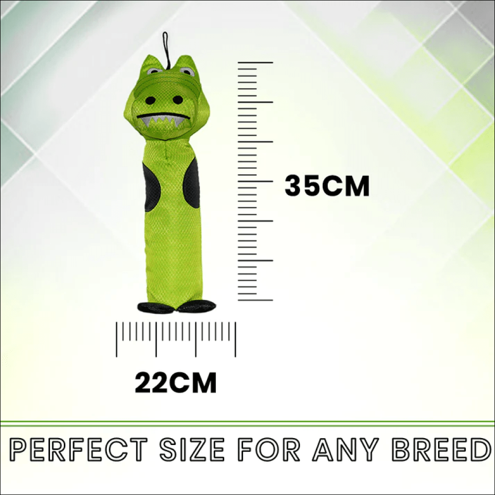 Basil Crunchy Crocodile Plush Toy for Dogs and Cats