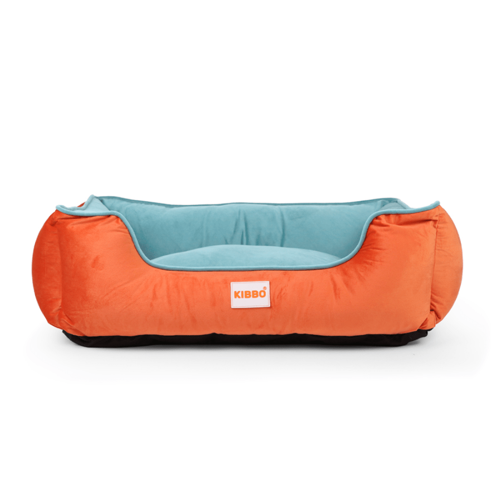 Kibbo Lounger Bed for Dogs and Cats (Aqua/Blue)