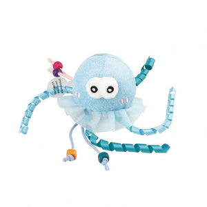 GiGwi Shinning Friends Jellyfish with LED light and Catnip inside Toy for Cats (Blue)