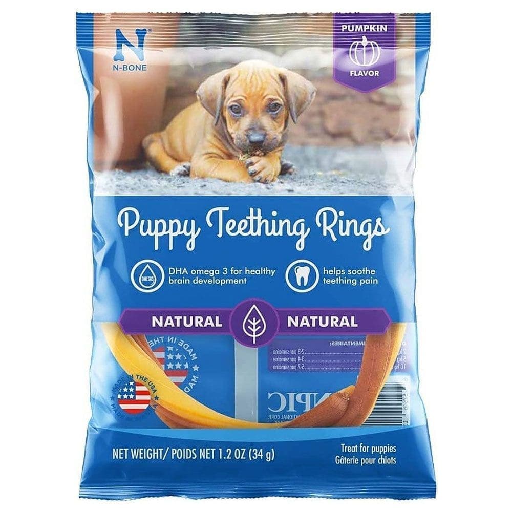 NPIC Pumpkin Flavour N Bone Puppy Teething Ring Dog Treats