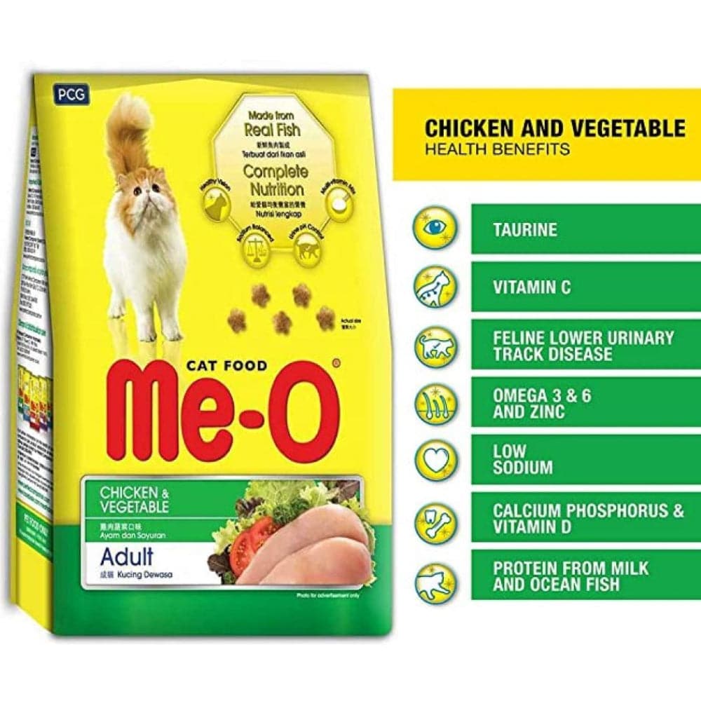 Me O Chicken and Vegetables Adult Cat Dry Food (Limited Shelf Life) Cats- Dry food Me O