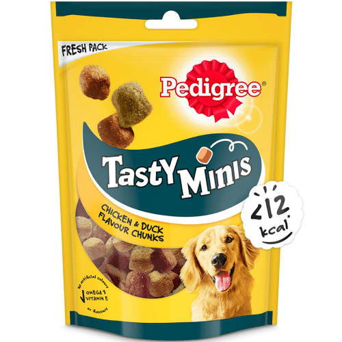 Pedigree Tasty Minis Cubes Chicken & Duck Flavour Chunks Adult Dog Treats