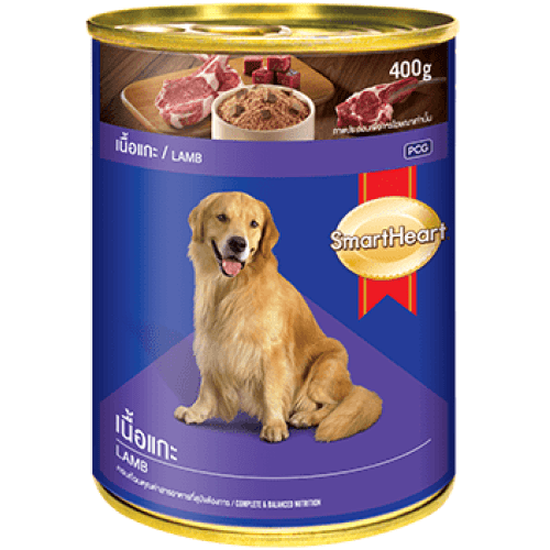 SmartHeart Lamb Adult Canned Wet Dog Food Dogs-Wet Food Smartheart 16x400g