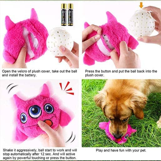 Pawsindia Trembling Monster Toy for Dogs