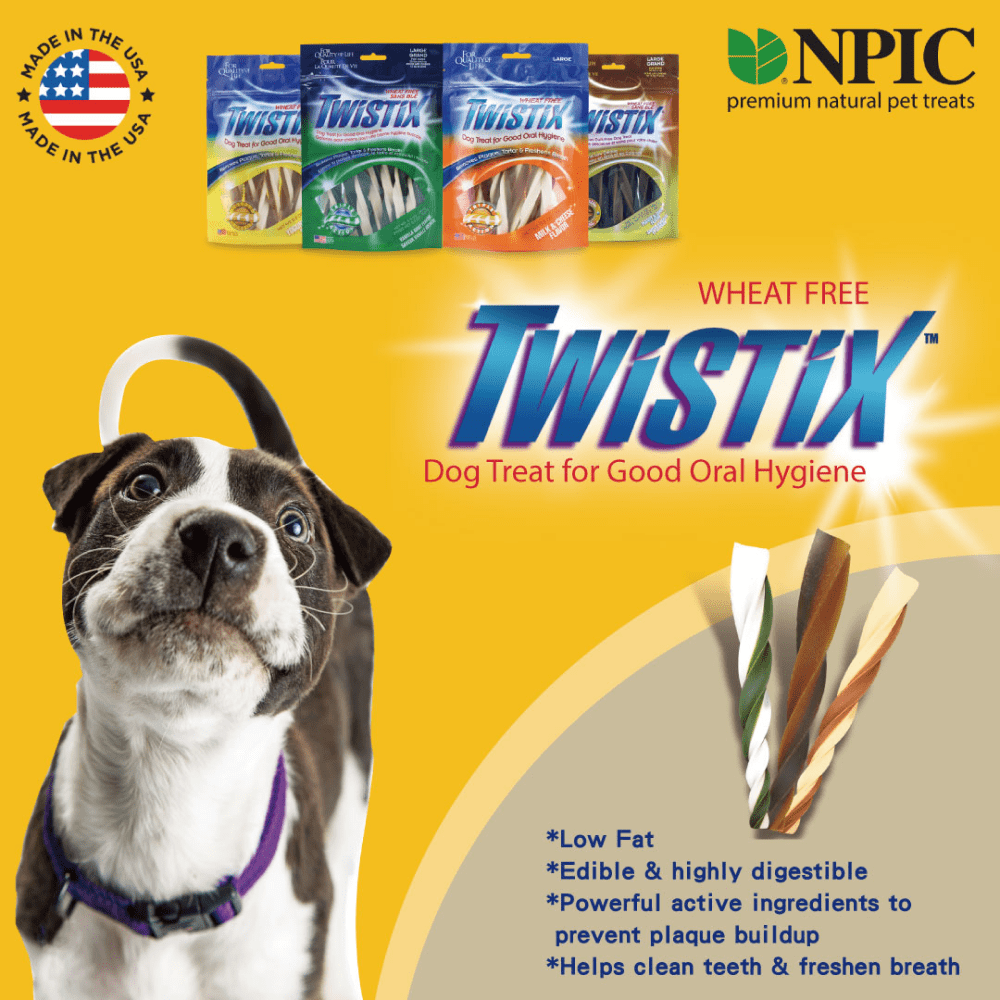 NPIC Twistix Vanilla Mint Flavor Dog Treat