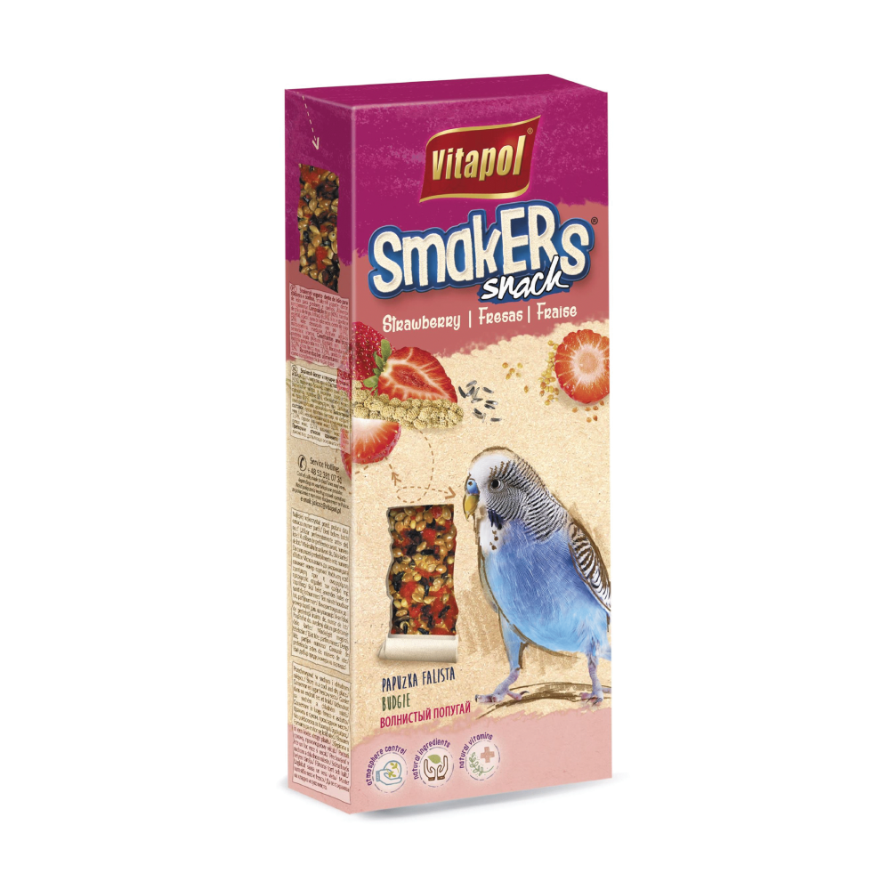 Vitapol Strawberry Smakers Budgie Food Birds Vitapol